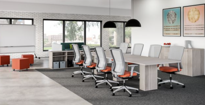 Idea Space with Calibrate Conference Table and Natick Seating