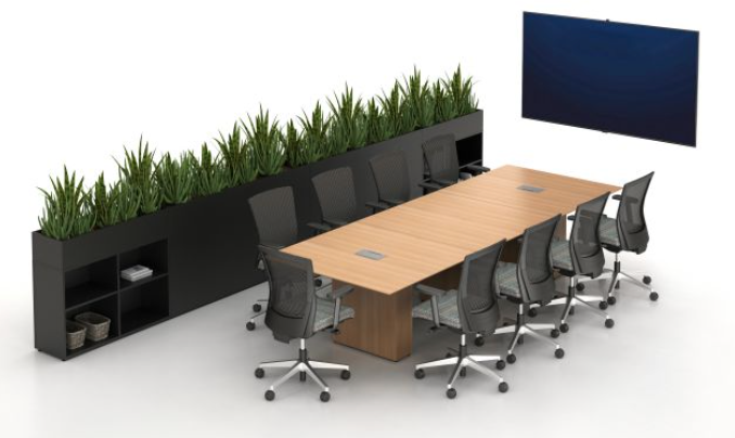 Calibrate Conferencing with integrated power and data, 3 bases