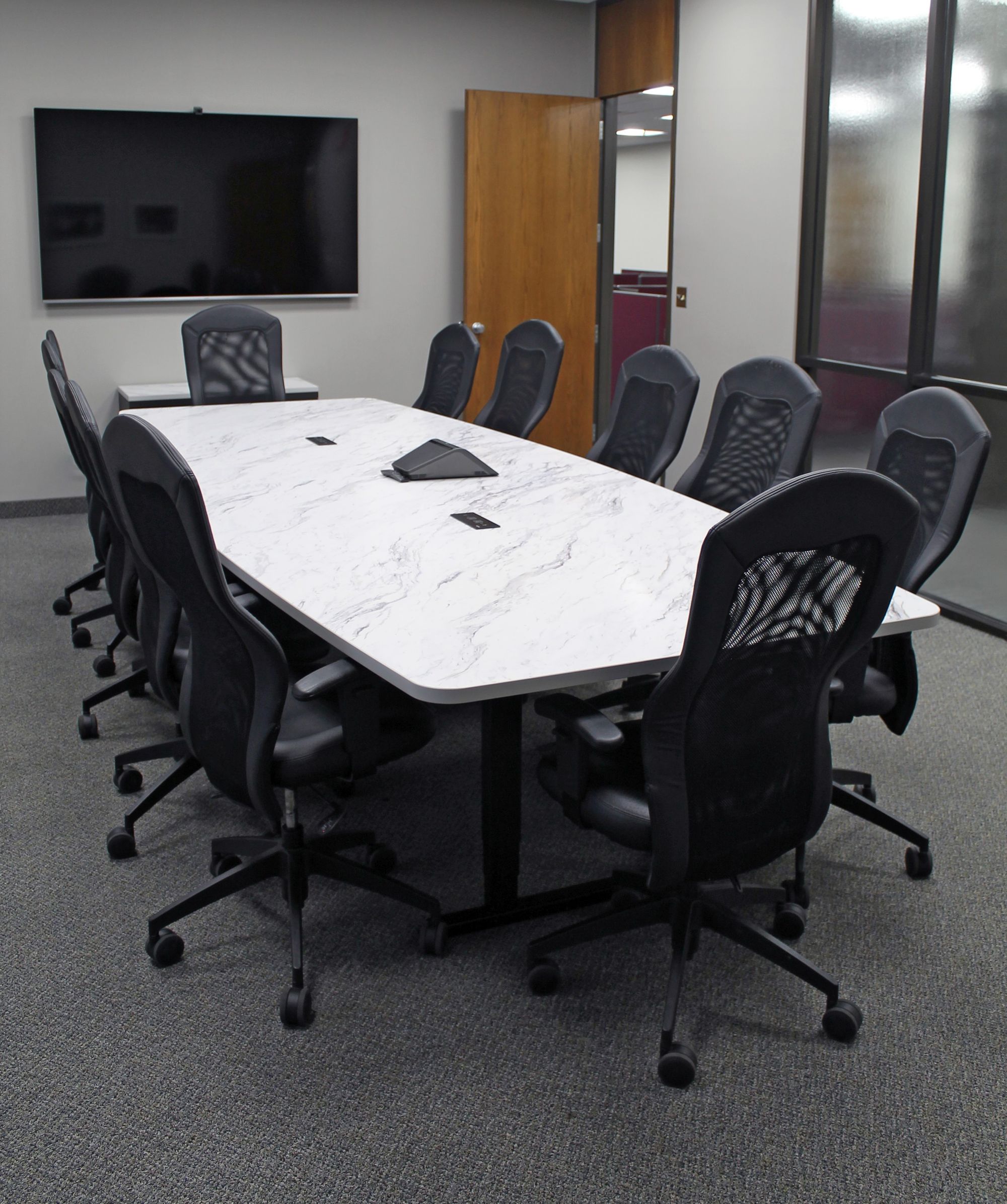 Marble White Conference Table