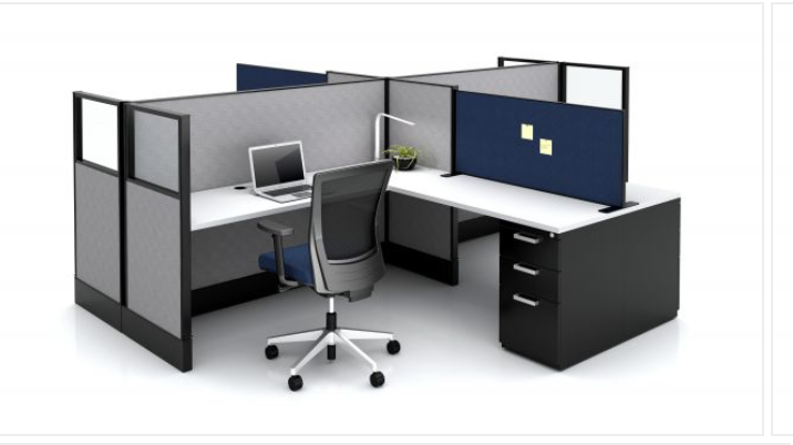 Divi Workstation with Freestanding Slimline Screen