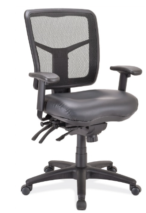 Cool Mesh Multi-Function, Mid Back w/Seat Slider & Black Frame