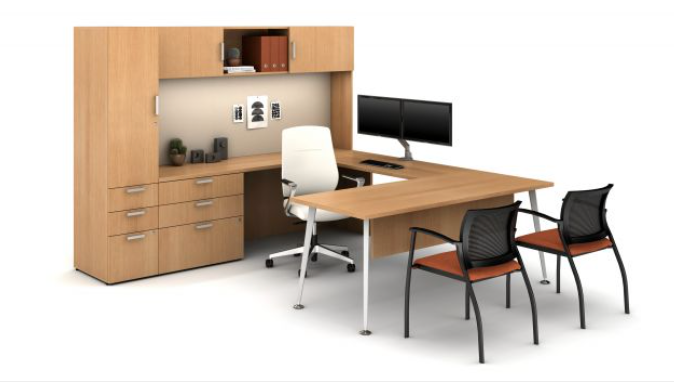 Recon Oak with Auburn executive seating