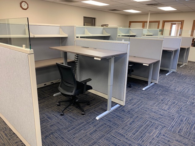 gen2 Up standing desk system for Cubicles